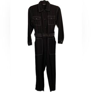 Reset Black Utility Style Jumpsuit